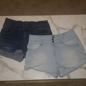 High waisted Jean Shorts